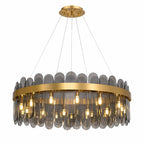 Luxury ceiling chandelier for upscale American home interiors
