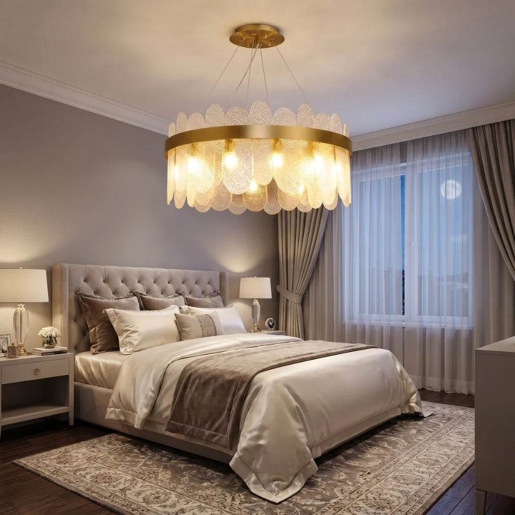 YOOGEE statement chandelier for dining room and foyer lighting