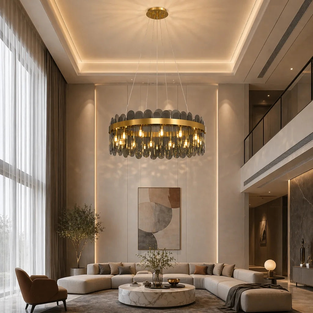 Contemporary chandelier lighting fixture for luxury home decor