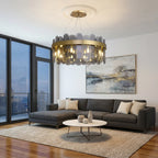 Luxury ceiling chandelier for upscale American home interiors