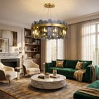 YOOGEE statement chandelier for dining room and foyer lighting