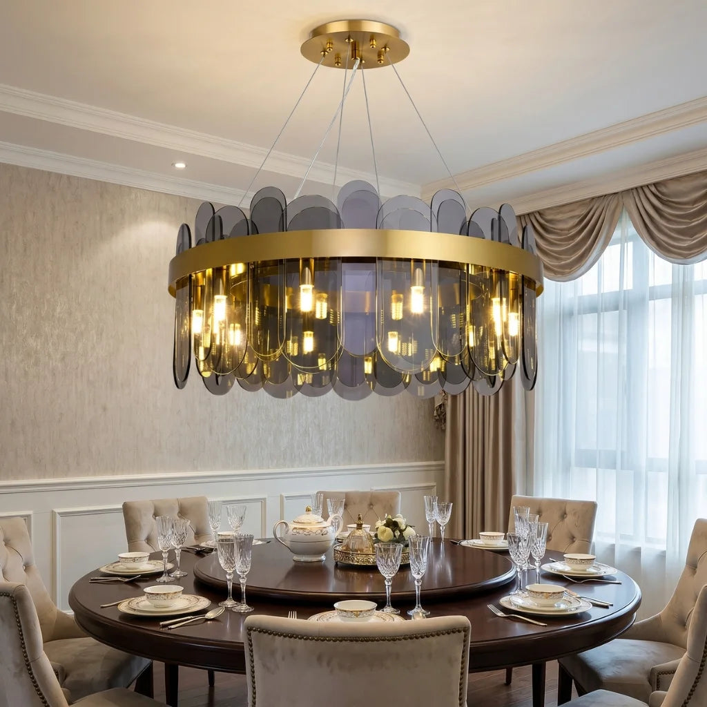 Contemporary chandelier lighting fixture for luxury home decor