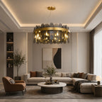 YOOGEE luxury crystal chandelier for modern dining room lighting