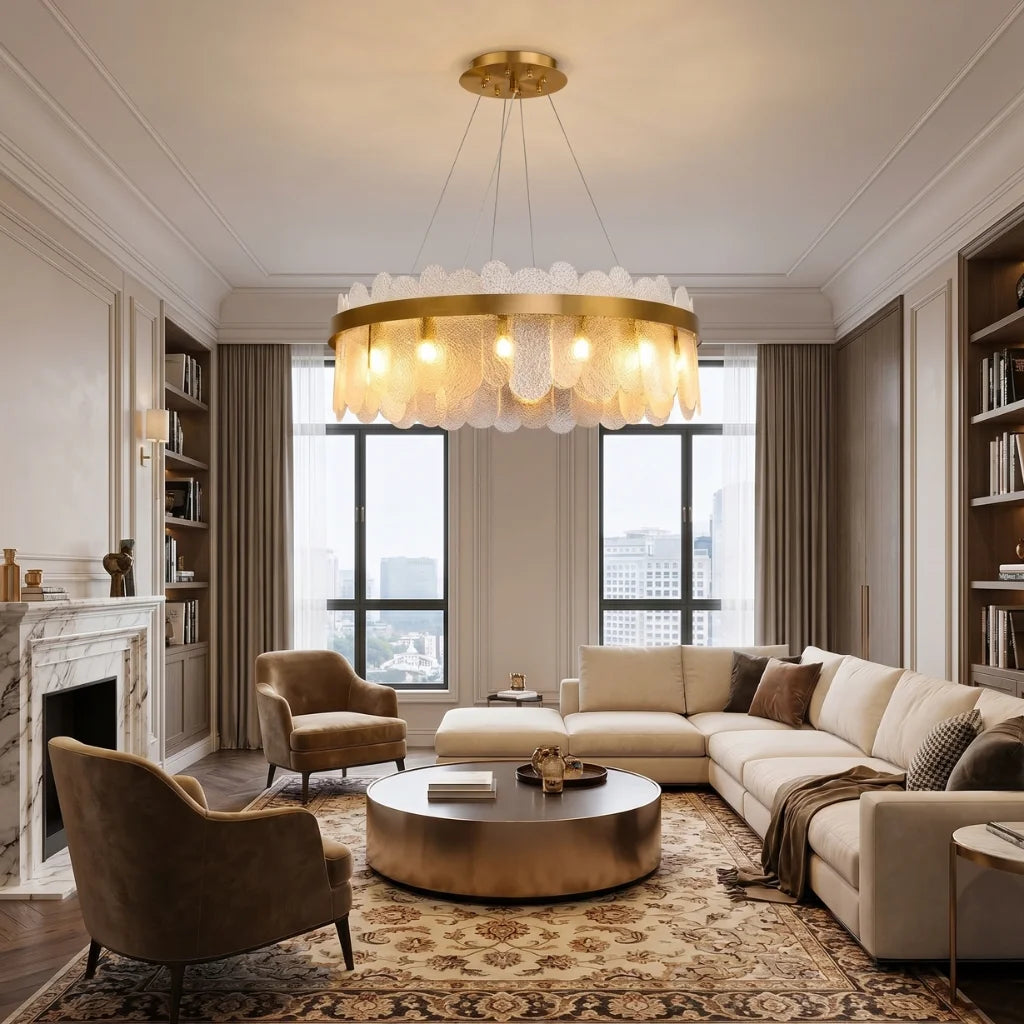 Contemporary chandelier lighting fixture for luxury home decor