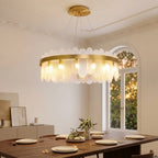 YOOGEE luxury crystal chandelier for modern dining room lighting