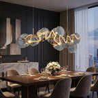 Modern chandelier light fixture for elegant living room decor