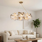 YOOGEE statement chandelier for dining room and foyer lighting