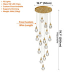 Luxury ceiling chandelier for upscale American home interiors