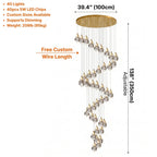 Modern chandelier light fixture for elegant living room decor