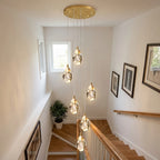 Luxury ceiling chandelier for upscale American home interiors