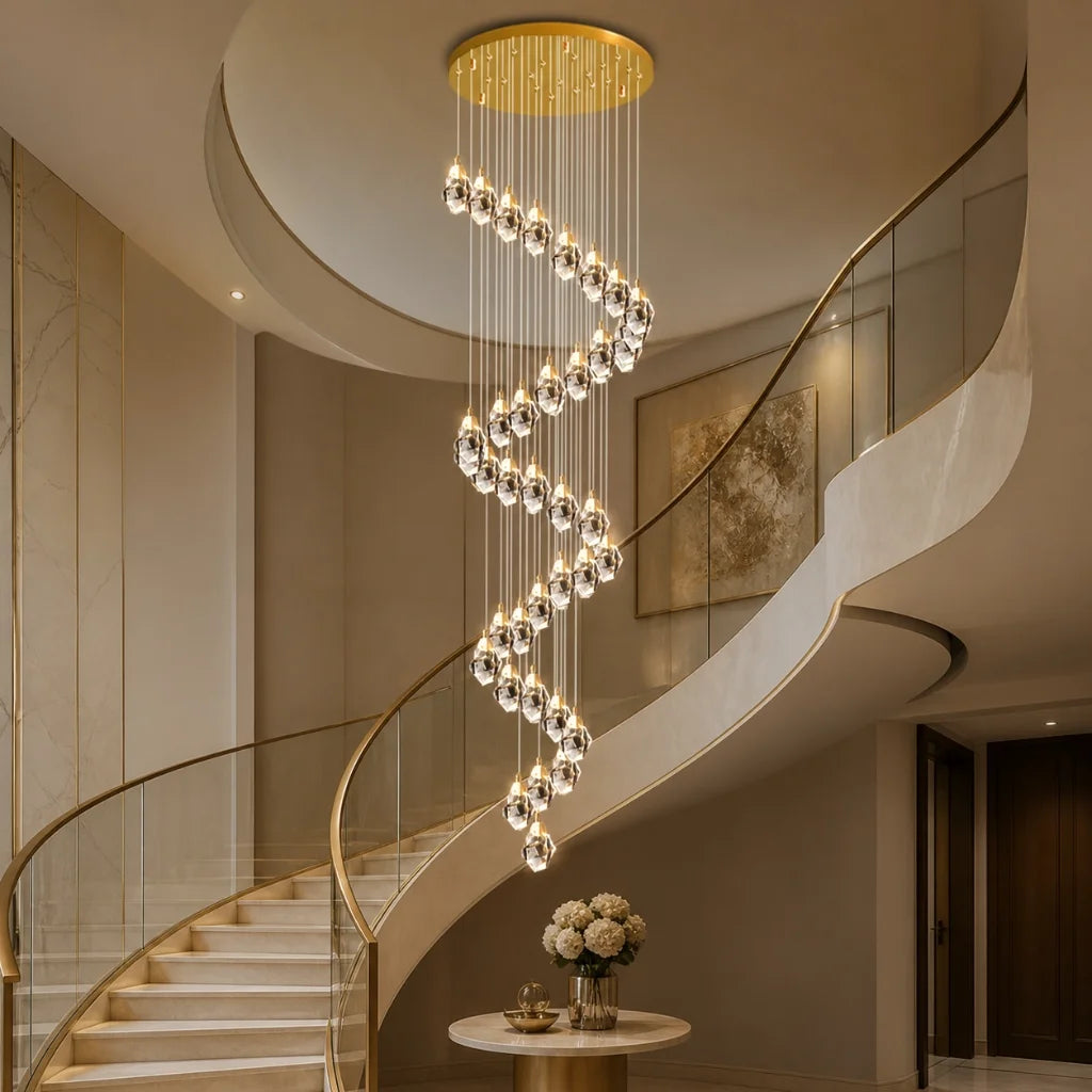 YOOGEE statement chandelier for dining room and foyer lighting