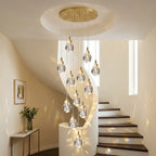 Modern chandelier light fixture for elegant living room decor