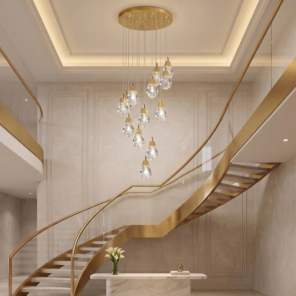 YOOGEE statement chandelier for dining room and foyer lighting