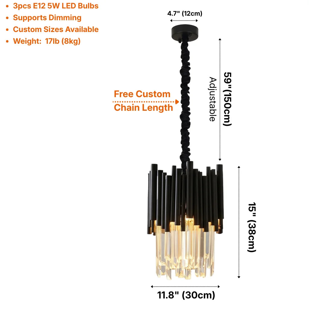 YOOGEE linear pendant light for kitchen and dining room lighting