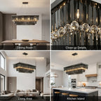 Luxury pendant lighting fixture for dining room and kitchen island