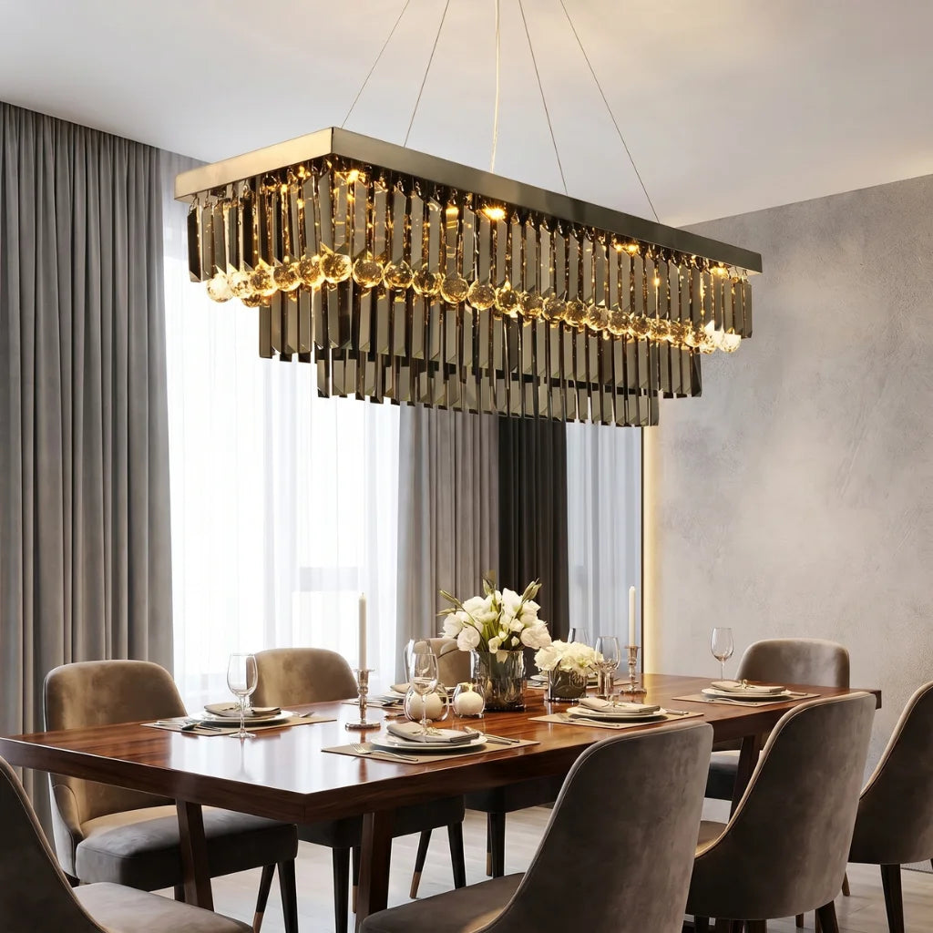 YOOGEE linear pendant light for kitchen and dining room lighting