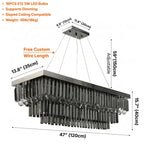 YOOGEE linear pendant light for kitchen and dining room lighting