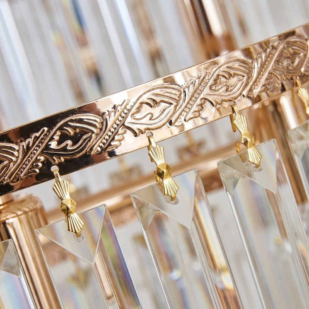 YOOGEE luxury crystal chandelier for modern dining room lighting
