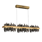 Modern chandelier light fixture for elegant living room decor