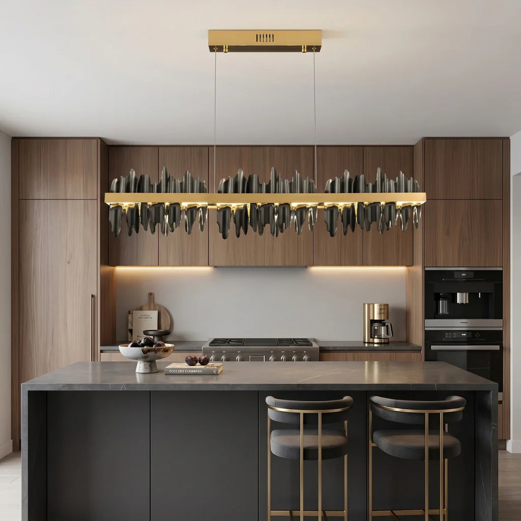 YOOGEE luxury crystal chandelier for modern dining room lighting