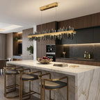 Modern chandelier light fixture for elegant living room decor