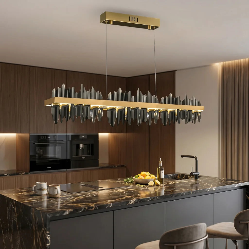 Luxury ceiling chandelier for upscale American home interiors