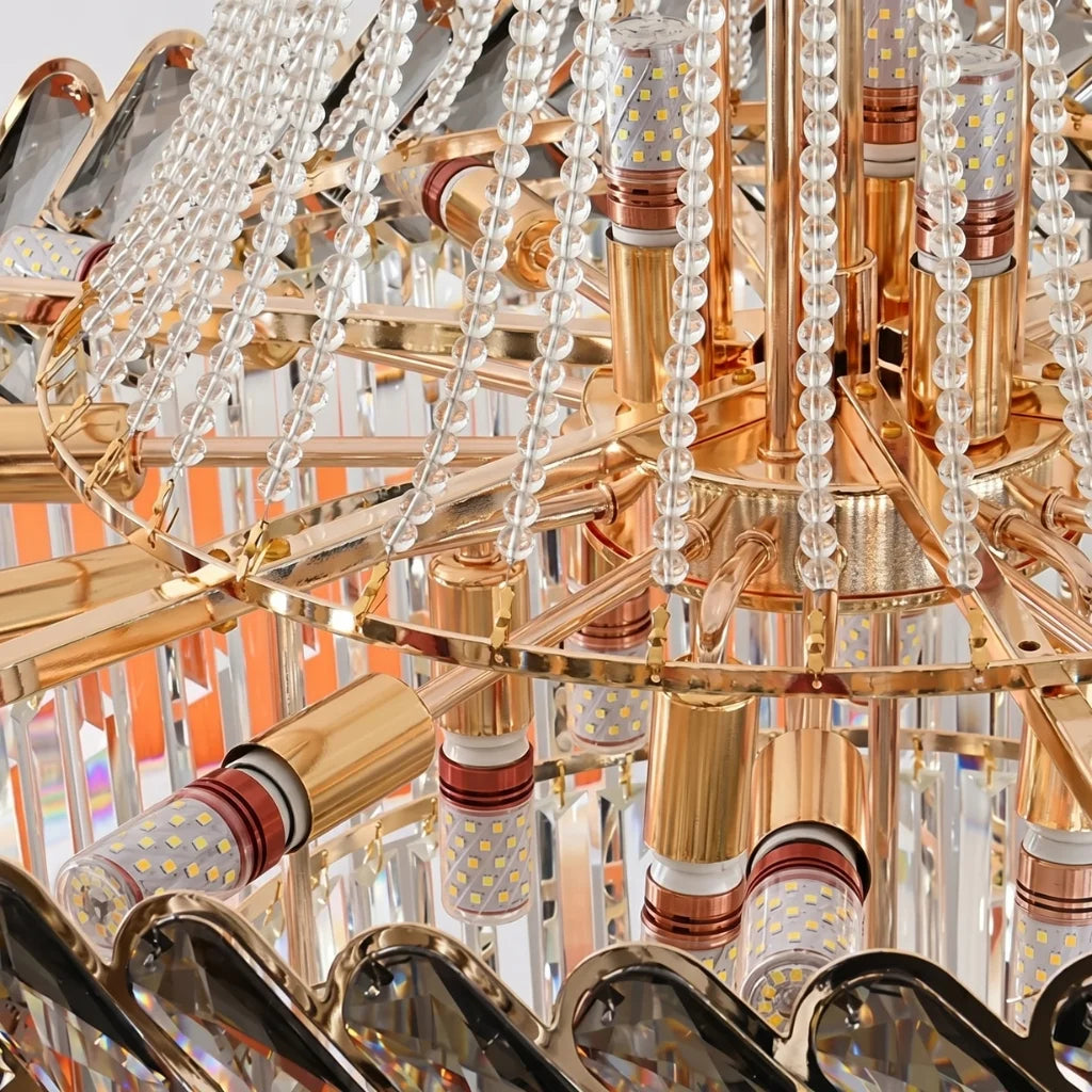 YOOGEE statement chandelier for dining room and foyer lighting