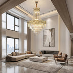 Luxury ceiling chandelier for upscale American home interiors