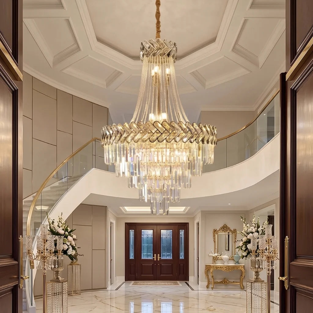YOOGEE statement chandelier for dining room and foyer lighting