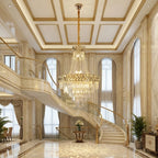 YOOGEE luxury crystal chandelier for modern dining room lighting