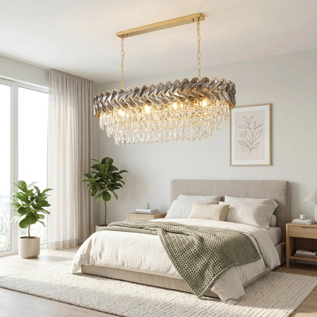 YOOGEE linear pendant light for kitchen and dining room lighting