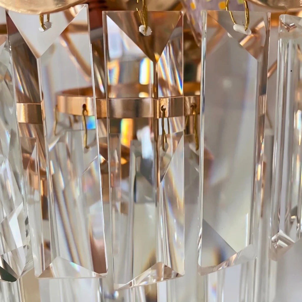 Solis Luxury Gold Crystal Wall Sconce for Bedroom & Living Room