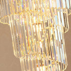 YOOGEE luxury staircase chandelier for high ceiling entryway lighting