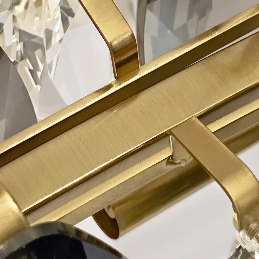 Modern brass pendant light for upscale American home interiors