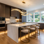 Modern chandelier light fixture for elegant living room decor
