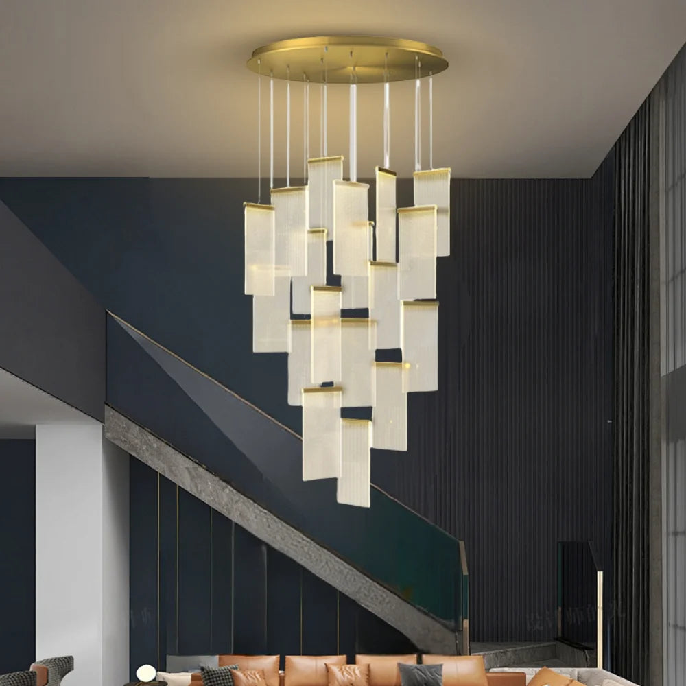 chandelier lights for staircase