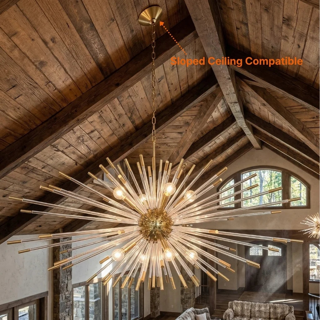 Luxury ceiling chandelier for upscale American home interiors