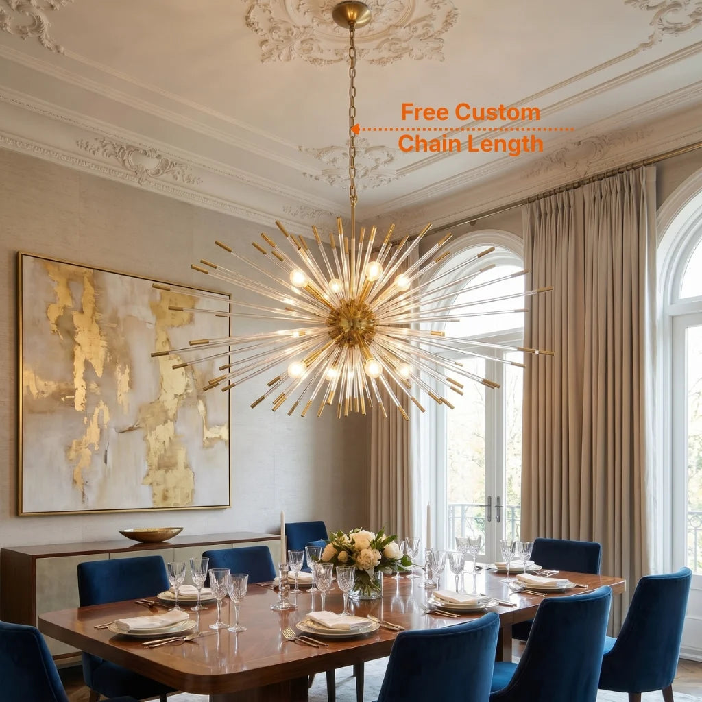 Contemporary chandelier lighting fixture for luxury home decor