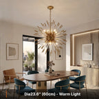 Modern chandelier light fixture for elegant living room decor