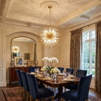 Modern chandelier light fixture for elegant living room decor