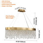 Contemporary chandelier lighting fixture for luxury home decor
