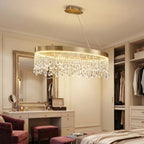 Luxury ceiling chandelier for upscale American home interiors