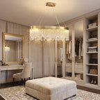 YOOGEE statement chandelier for dining room and foyer lighting