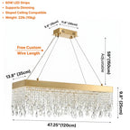 Contemporary chandelier lighting fixture for luxury home decor