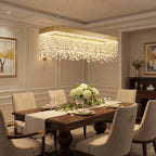 Modern chandelier light fixture for elegant living room decor