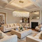 Luxury ceiling chandelier for upscale American home interiors