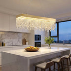 YOOGEE statement chandelier for dining room and foyer lighting