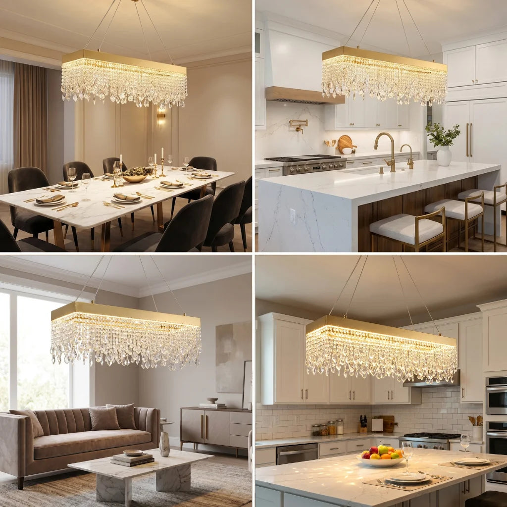 Contemporary chandelier lighting fixture for luxury home decor