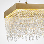 YOOGEE luxury crystal chandelier for modern dining room lighting
