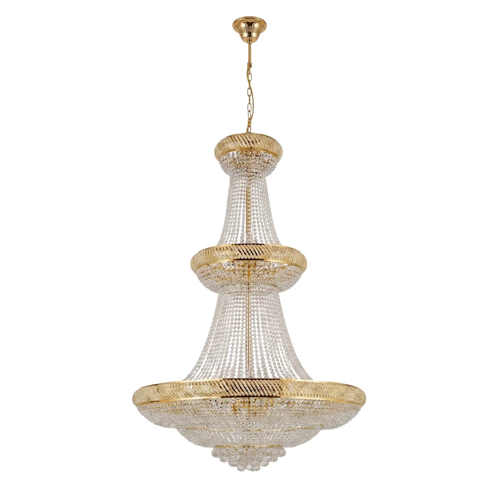 Luxury ceiling chandelier for upscale American home interiors